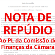 Nota de repúdio ao PL do PME